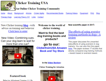 Tablet Screenshot of clickertrainusa.com